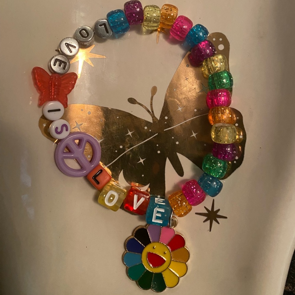 🏳️‍🌈Kandi PRIDE bracelet beaded charm